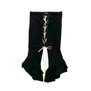 Still Lethardy Lace-Up Convertible Jumpsuit Black