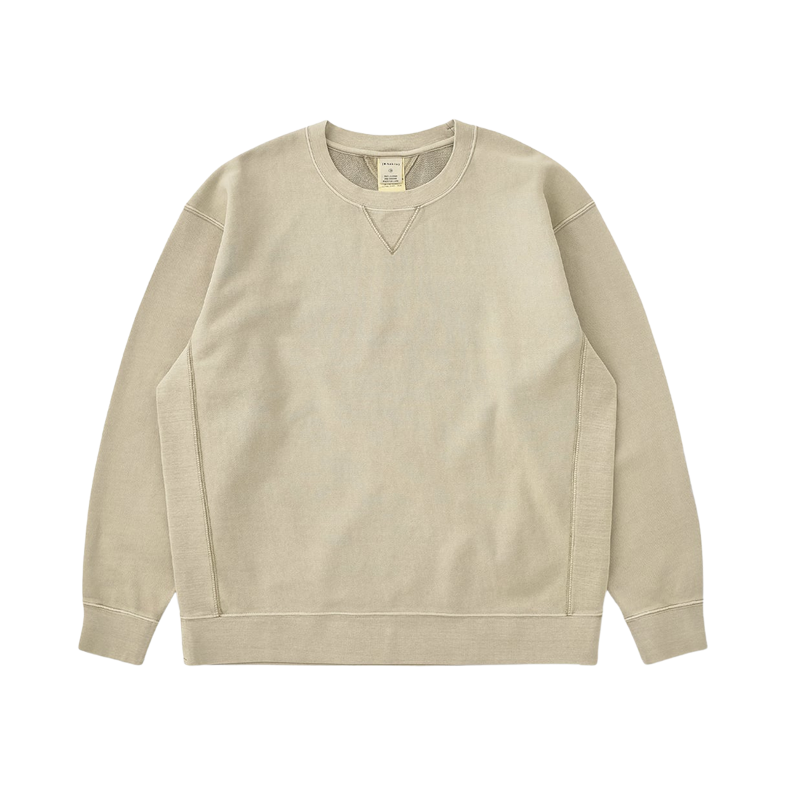 카키스 다이드 스탁 크루넥 샌드(Khakis Dyed Stock Crewneck Sand)