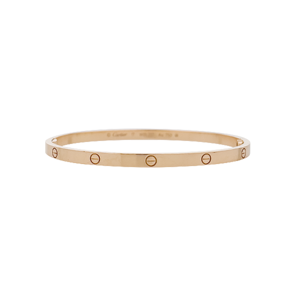 ITUK9G7VRPLS Cartier Love Bracelet Size 17 18K Pink Gold
