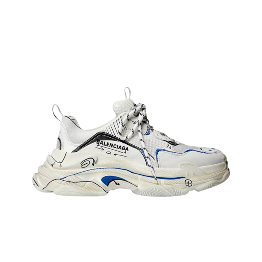 Balenciaga Triple S Sneakers White Black