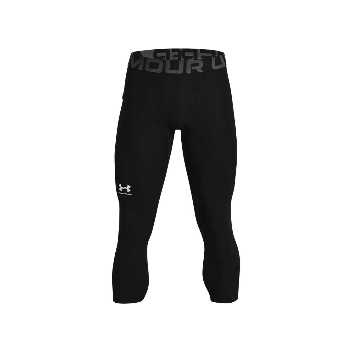 언더아머 히트기어 3/4 레깅스 블랙 화이트(Under Armour HeatGear 3/4 Leggings Black White)