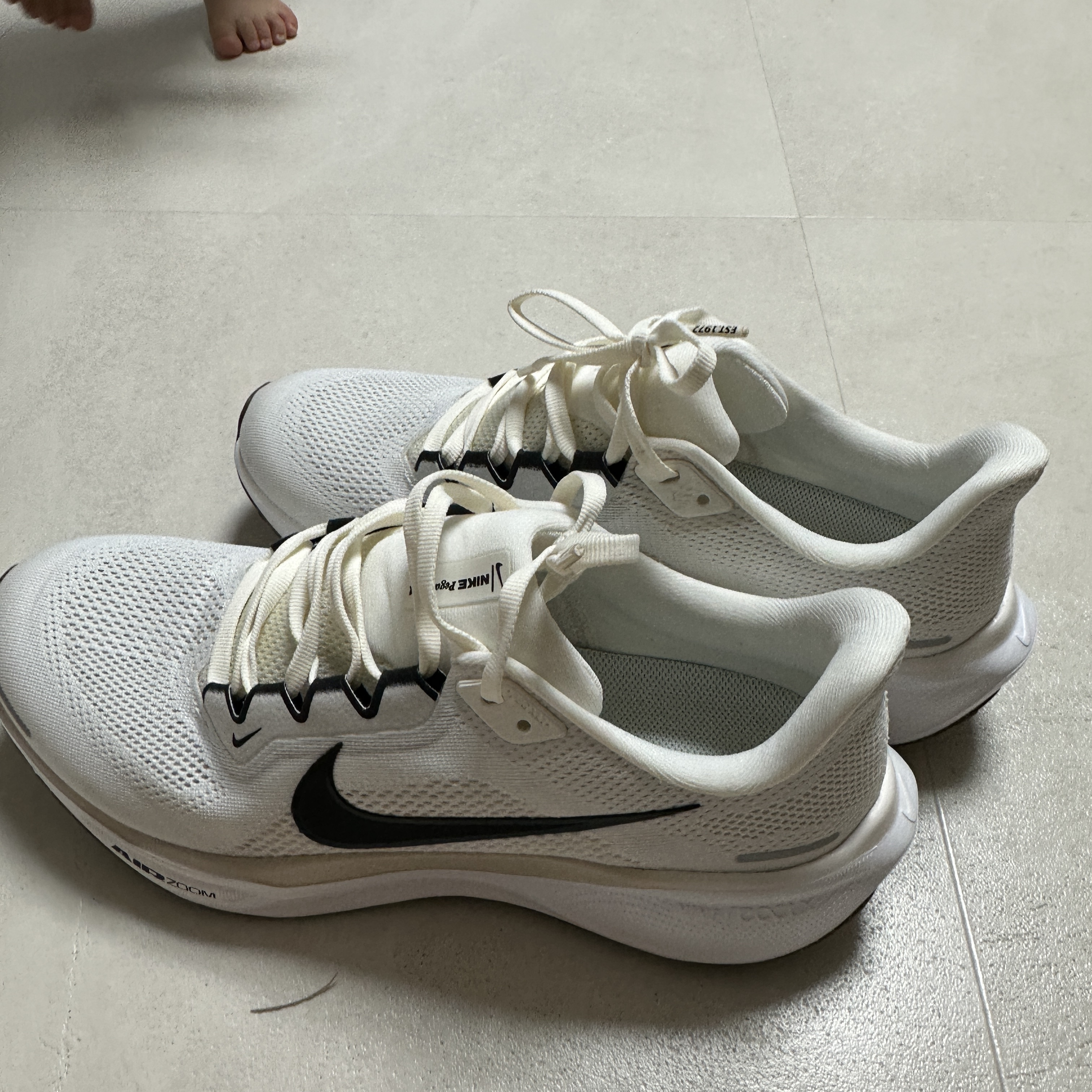 Nike Pegasus 41 Sail Phantom 착용 스타일
