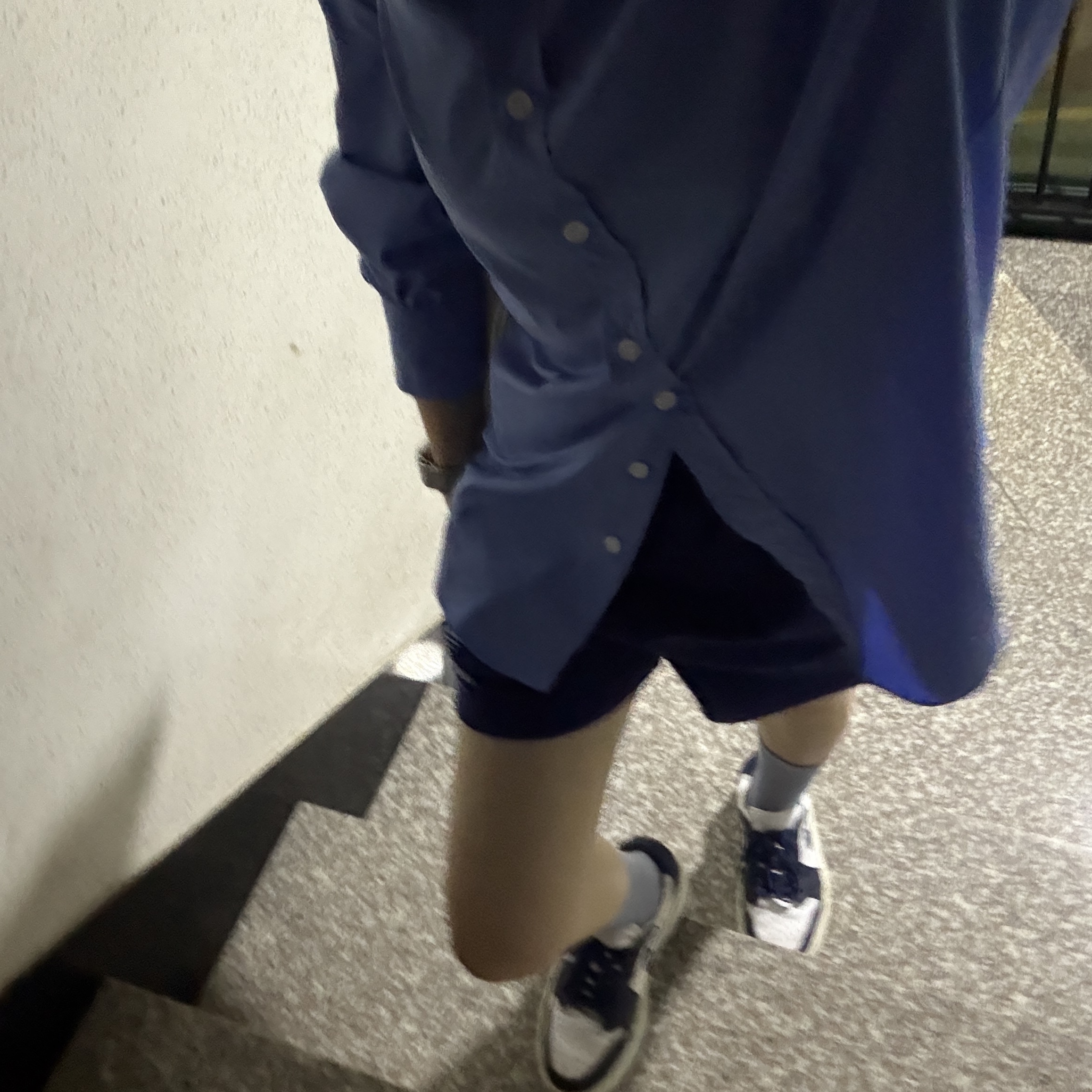 (W) Adidas Terry Shorts Dark Blue - KR Sizing, Zara Rock Flap Shoulder Bag Ecru 착용 스타일 - 2