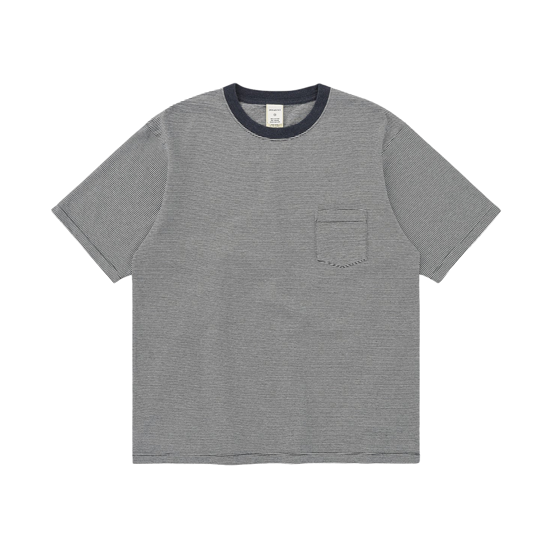 카키스 헤더 숏슬리브 티셔츠 네이비(Khakis Heather S/S T-Shirt Navy)