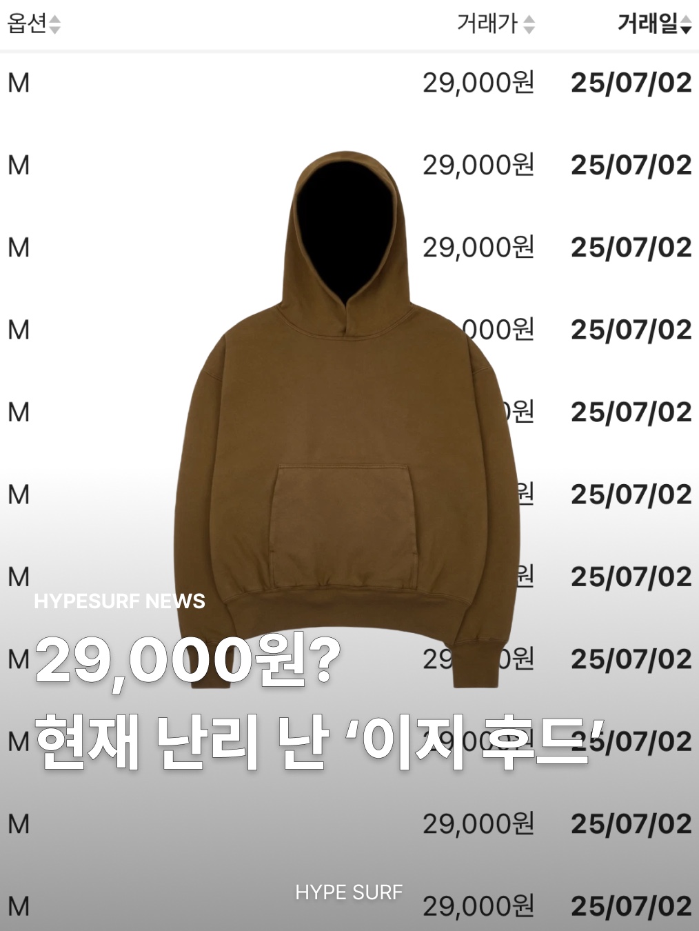 Yeezy Gap Hoodie Light Brown 착용 스타일 - 1