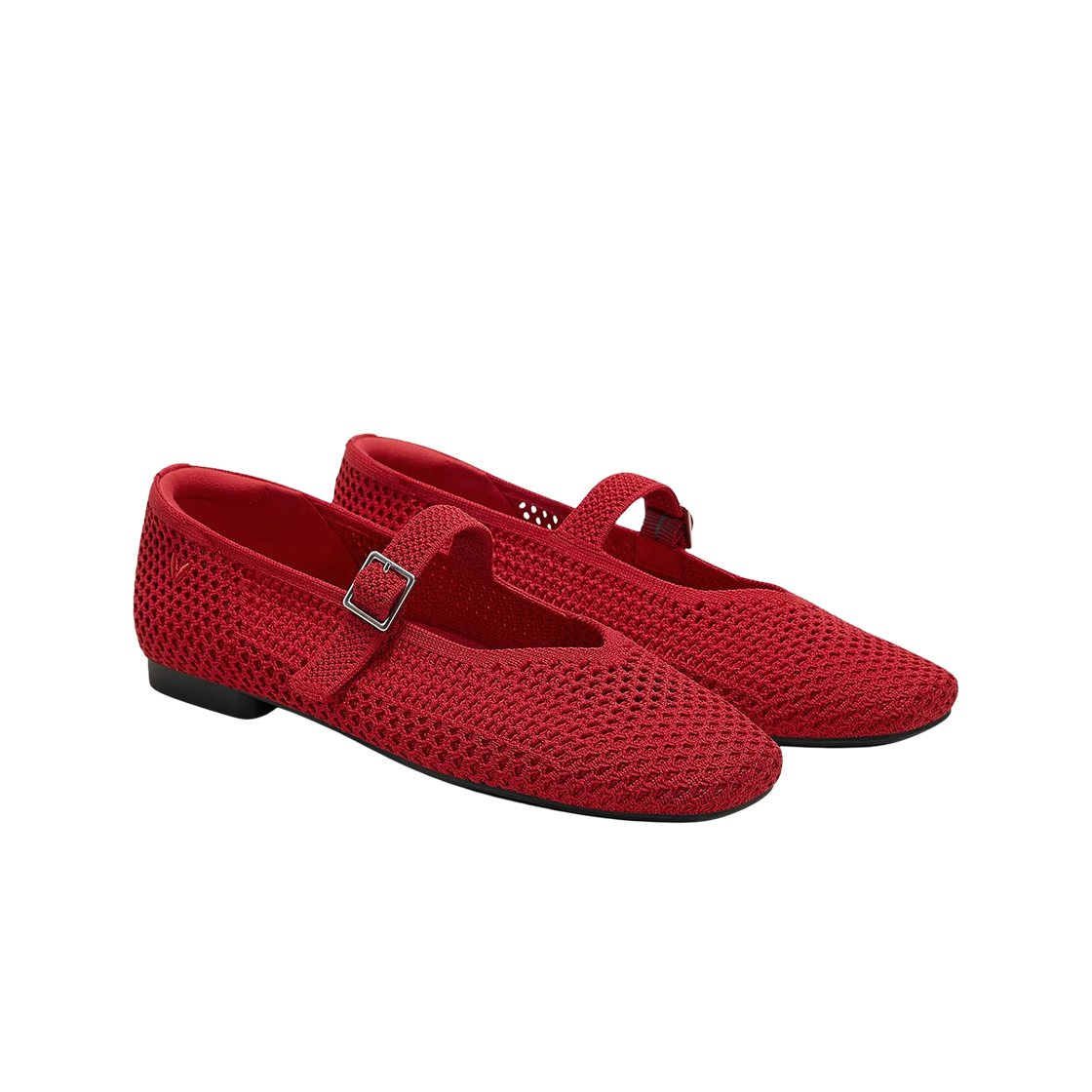 (W) 비바이아 마고 메리제인 루비 레드 메쉬((W) Vivaia Margot Maryjane Ruby Red Mesh) - 2