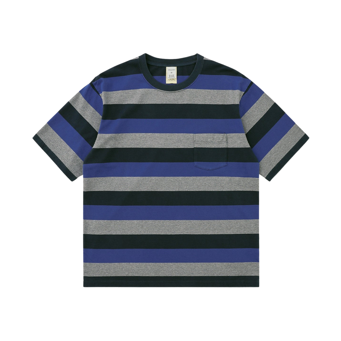 카키스 블록 숏슬리브 티셔츠 네이비(Khakis Block S/S T-Shirt Navy)