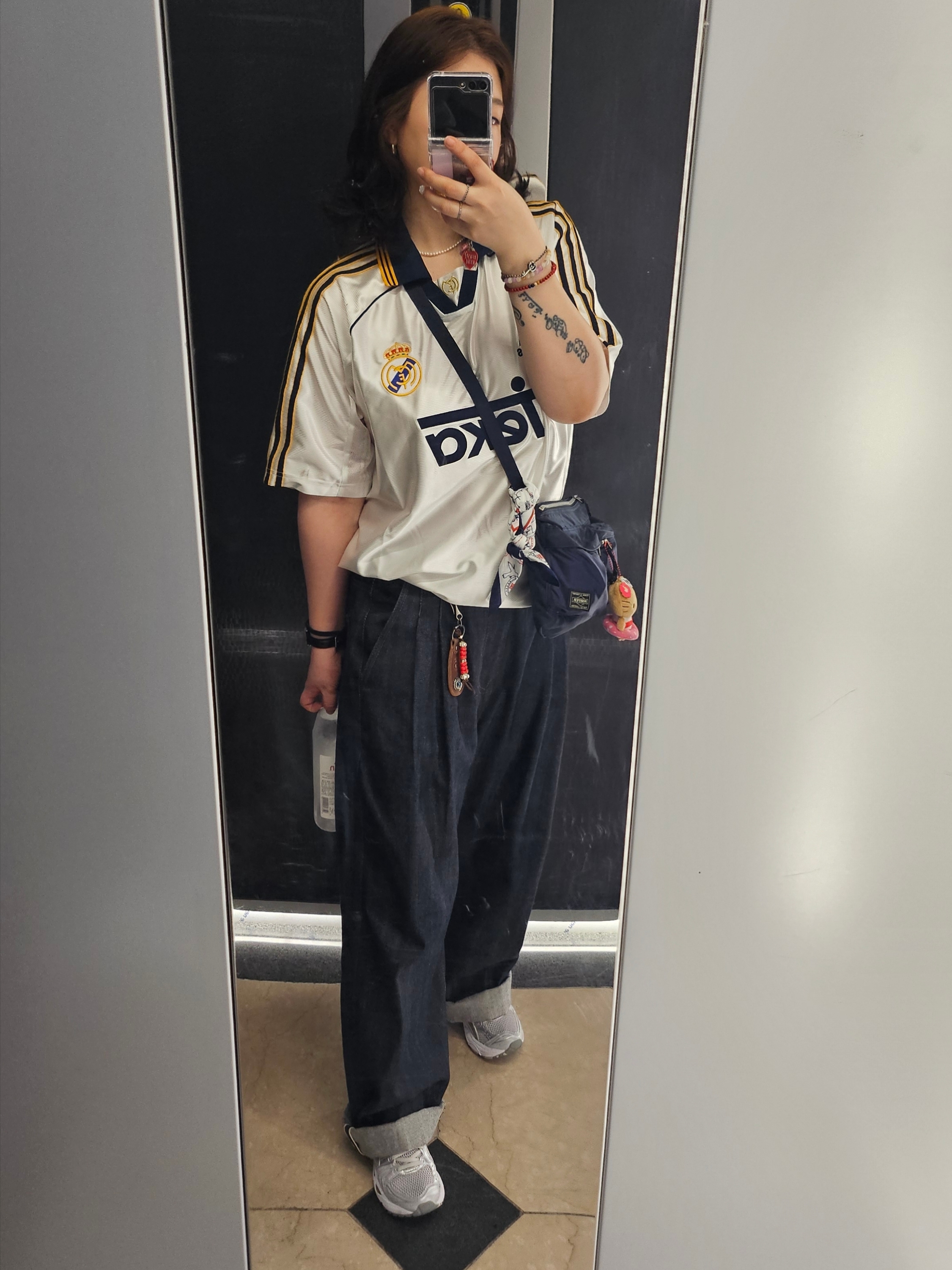 Adidas Real Madrid 99/00 Home Jersey White - KR Sizing (Non Marking Ver.), (W) Asics Gel-Kayano 14 Cloud Grey Clay Grey 착용 스타일