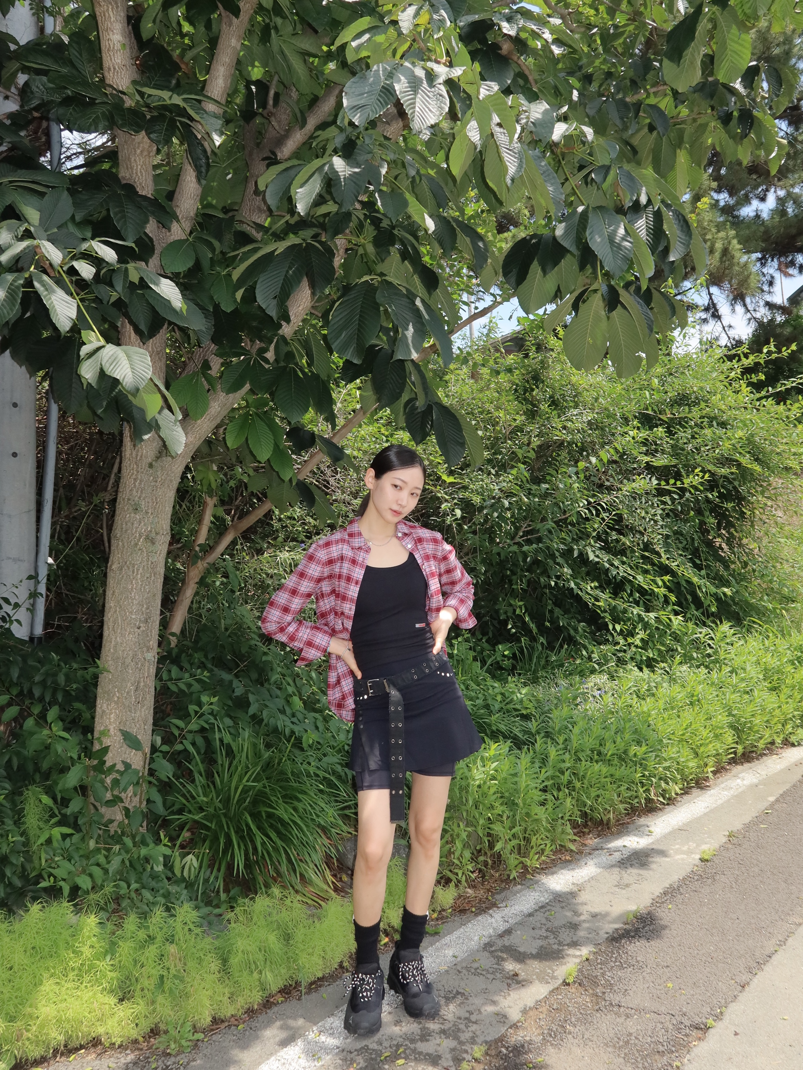 Roa Hiking Katharina Black 착용 스타일