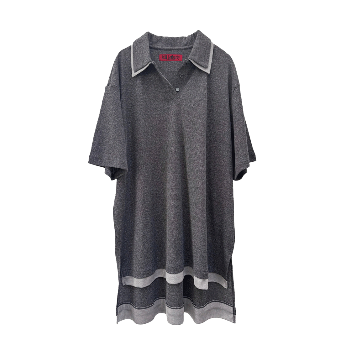 SL25SSTS06GY Still Lethardy Glint Box Polo Grey