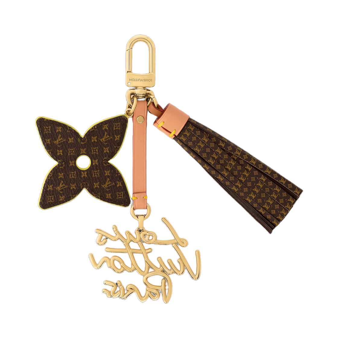 루이비통 LV 레터링 스태킹 백 참 옐로우(Louis Vuitton LV Lettering Stacking Bag Charm Yellow) - 2