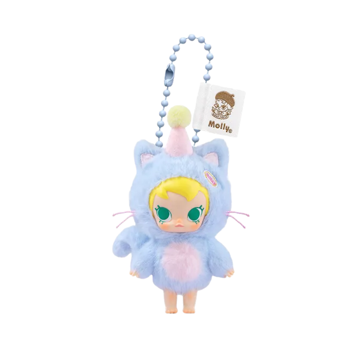 팝마트 베이비 몰리 주머니 속 친구들 시리즈 바이닐 플러시 펜던트 울적해 (개봉 박스)(Pop Mart Baby Molly Pocket Friends Series Vinyl Plush Pendant Feeling Blue (Opened Case))