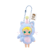 Pop Mart Baby Molly Pocket Friends Series Vinyl Plush Pendant Feeling Blue (Opened Case)