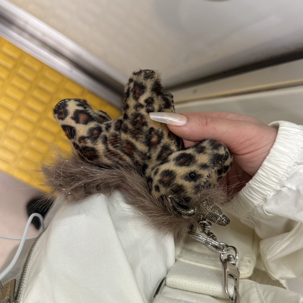 Matin Kim Matin Coni Keyring Brown 착용 스타일
