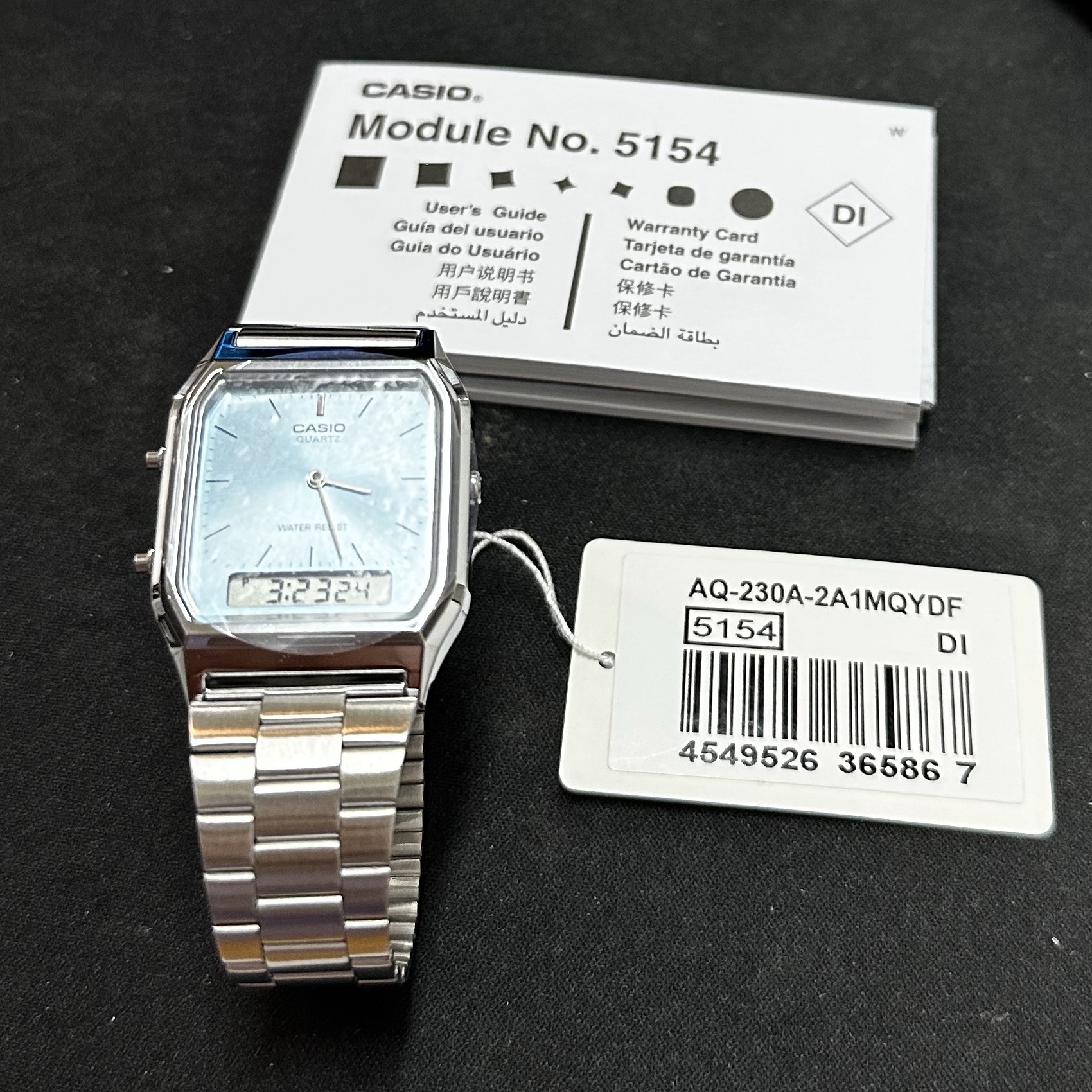 Casio AQ-230A-2A1MQY 착용 스타일