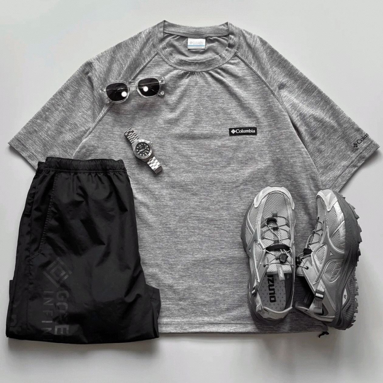Mizuno Racer Trail SE Silver Grey 착용 스타일