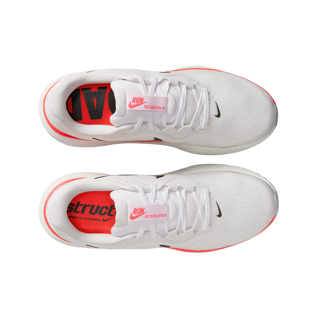 나이키 스트럭처 26 화이트 브라이트 크림슨(Nike Structure 26 White Bright Crimson) - 2