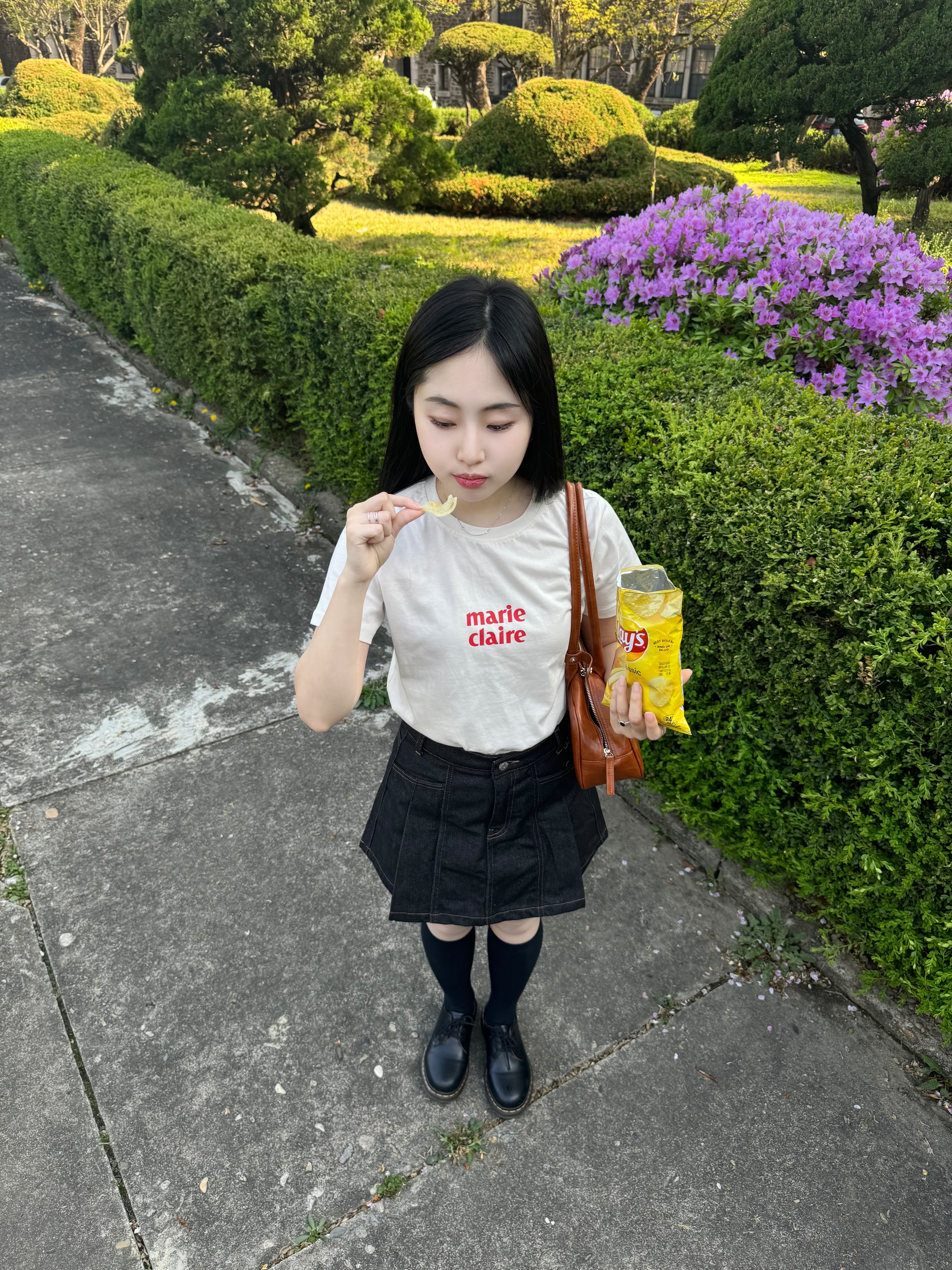 Dr. Martens 1461 Smooth Black 착용 스타일 - 3