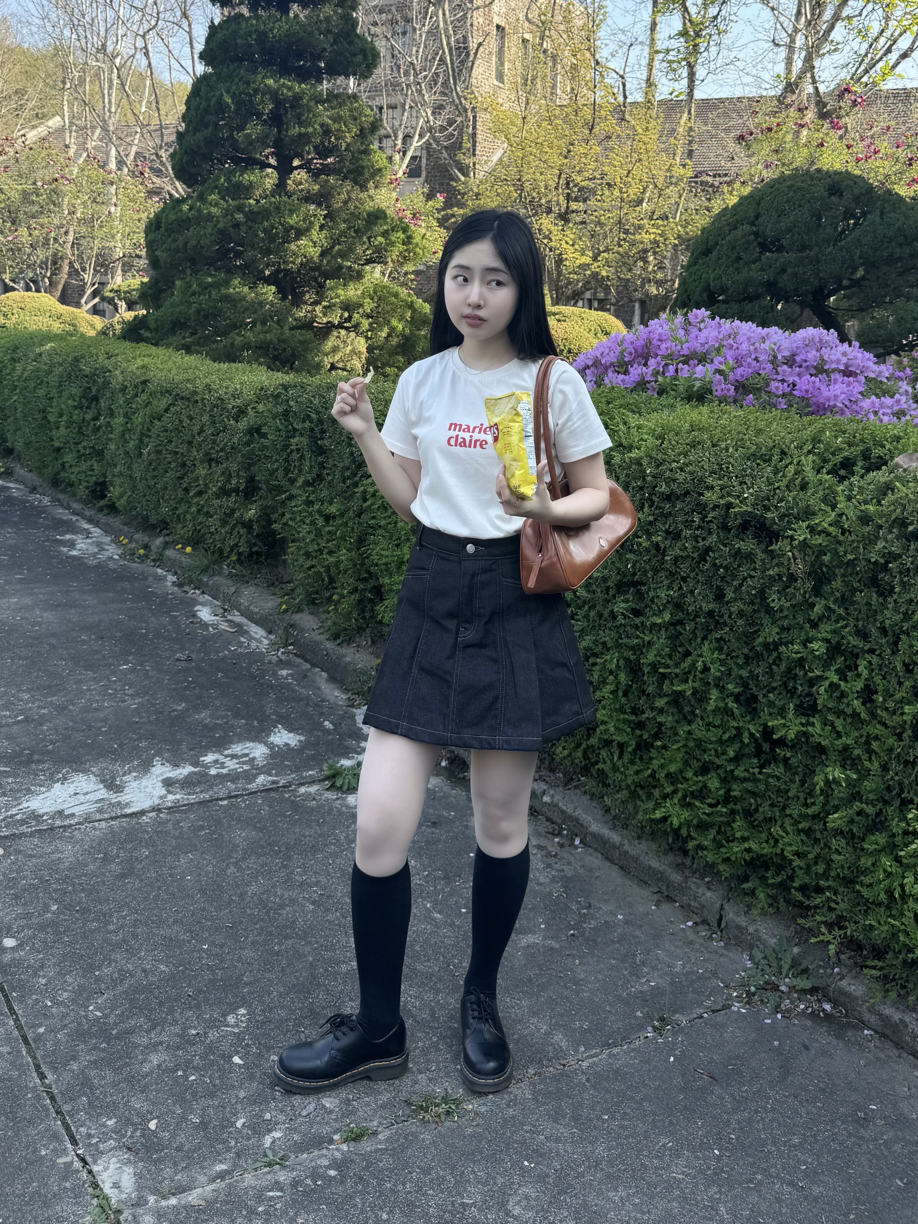 Dr. Martens 1461 Smooth Black 착용 스타일 - 4