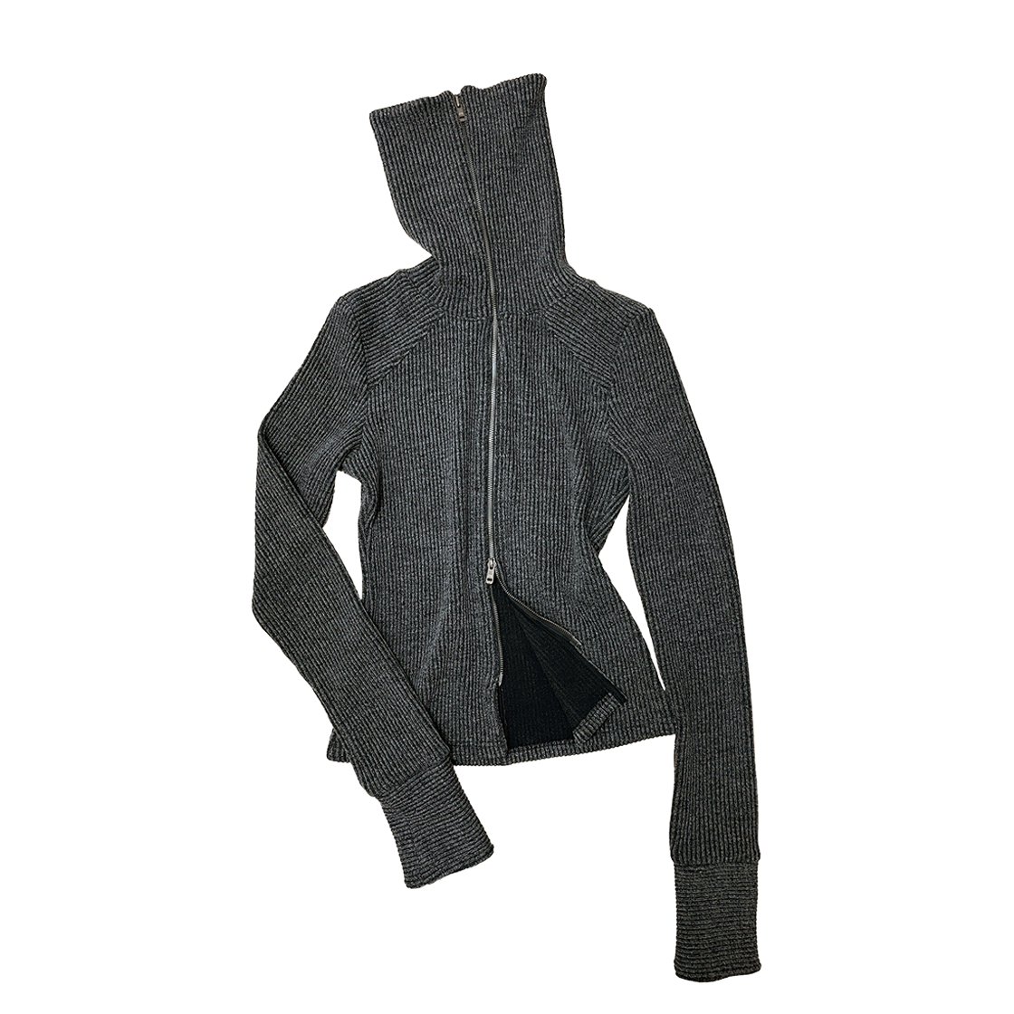 SL24SSJP01GY Still Lethardy High-Neck Zip-Up Grey