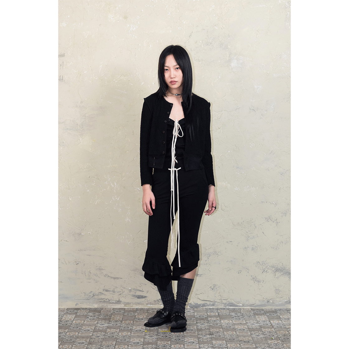스틸레써디 레이스업 컨버터블 점프슈트 블랙(Still Lethardy Lace-Up Convertible Jumpsuit Black) - 5