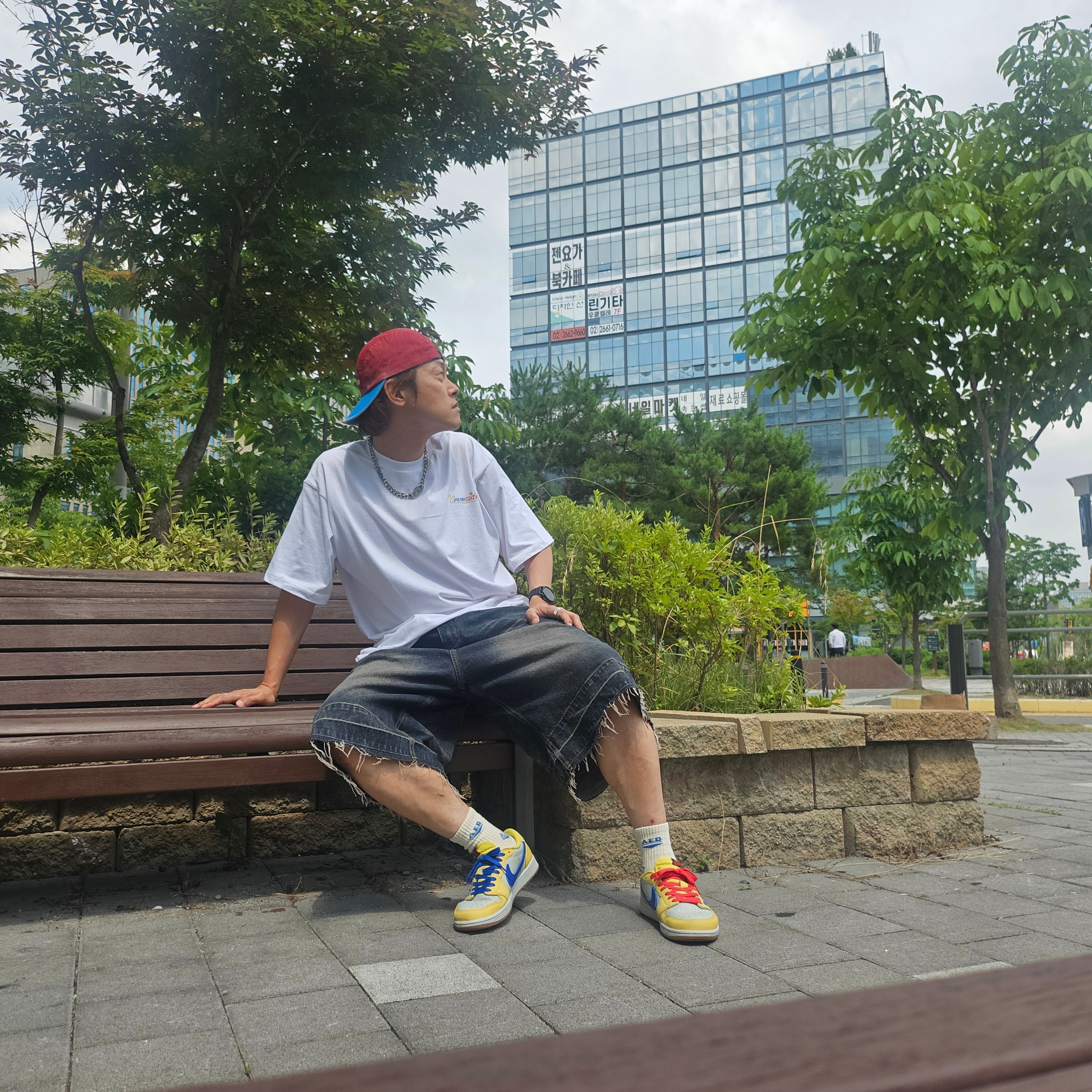 Diesel Dx1509 Stainless Steel Chain Necklace Silver, Supreme Pigment 2-Tone Camp Cap Red - 24SS 착용 스타일 - 1