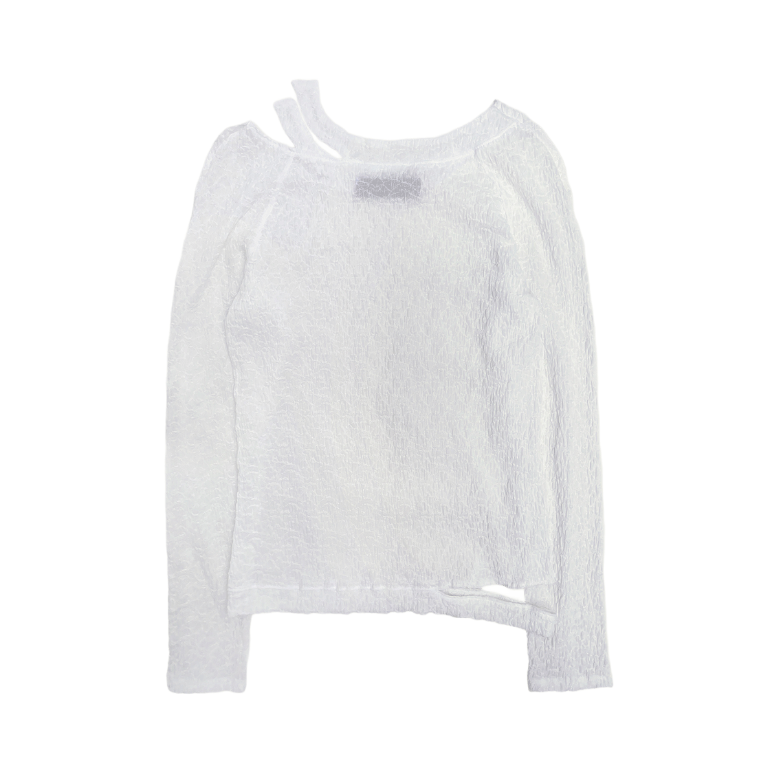 스틸레써디 컷아웃 래글런 슬리브 탑 화이트(Still Lethardy Cut-Out Raglan Sleeve Top White) - 2