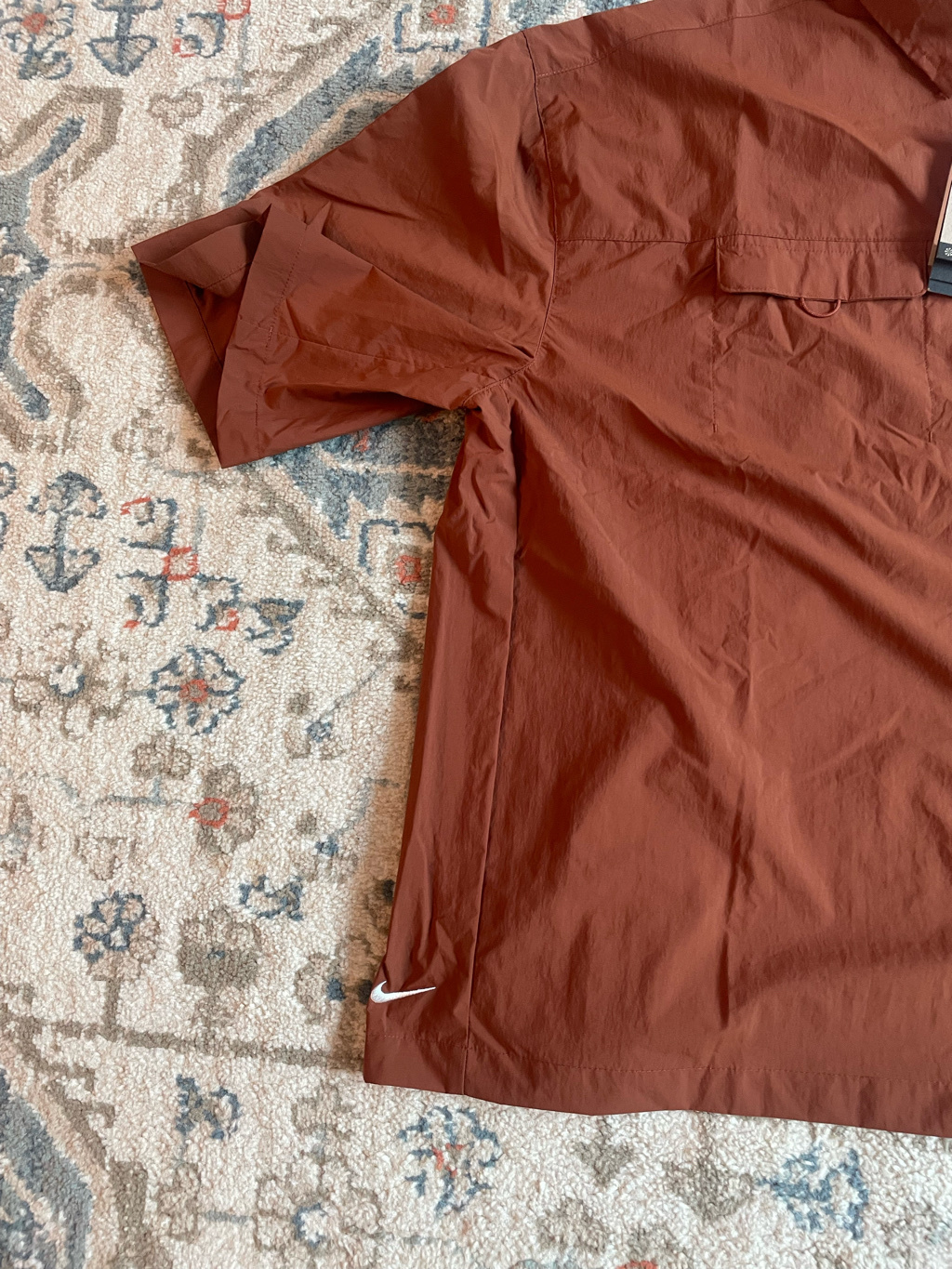 Nike ACG Orb Weaver UV Repel Short Sleeve Shirt Cinnamon Picante Red - Asia 착용 스타일 - 2
