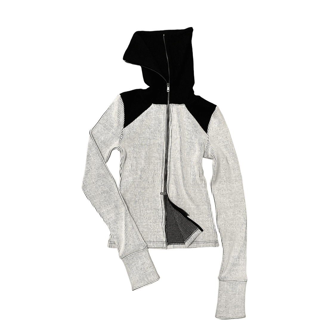 SL24SSJP01WH Still Lethardy High-Neck Zip-Up Off-White