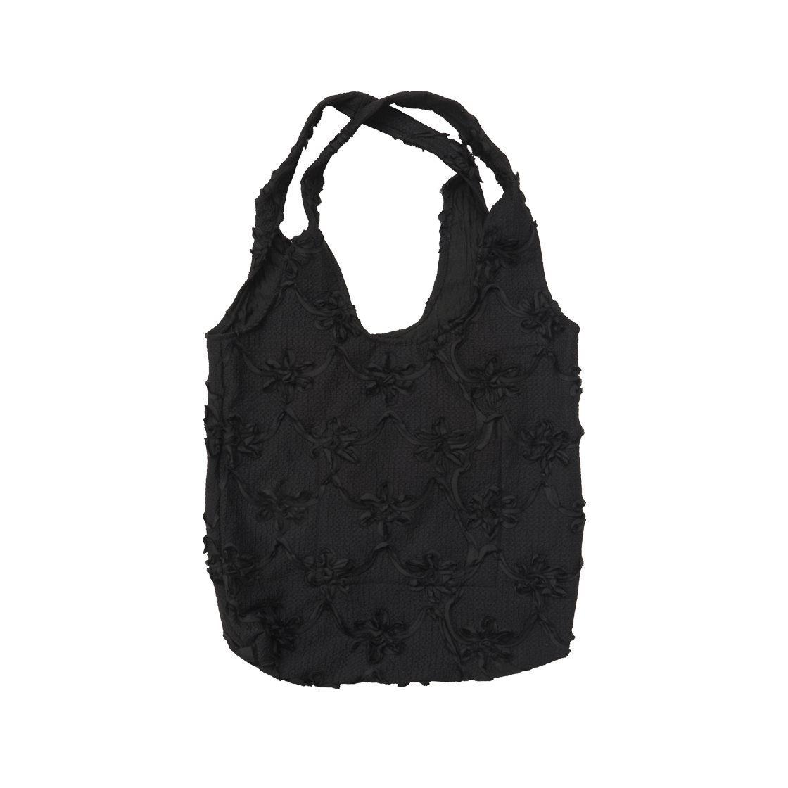 더그레이티스트 토트백 플라워 블랙(THE GREATEST Tote Bag Flower Black)