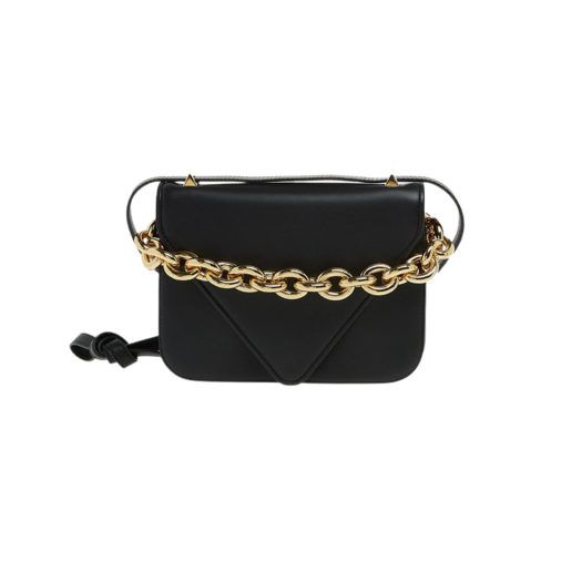 Bottega Veneta Leather Mount Bag Black
