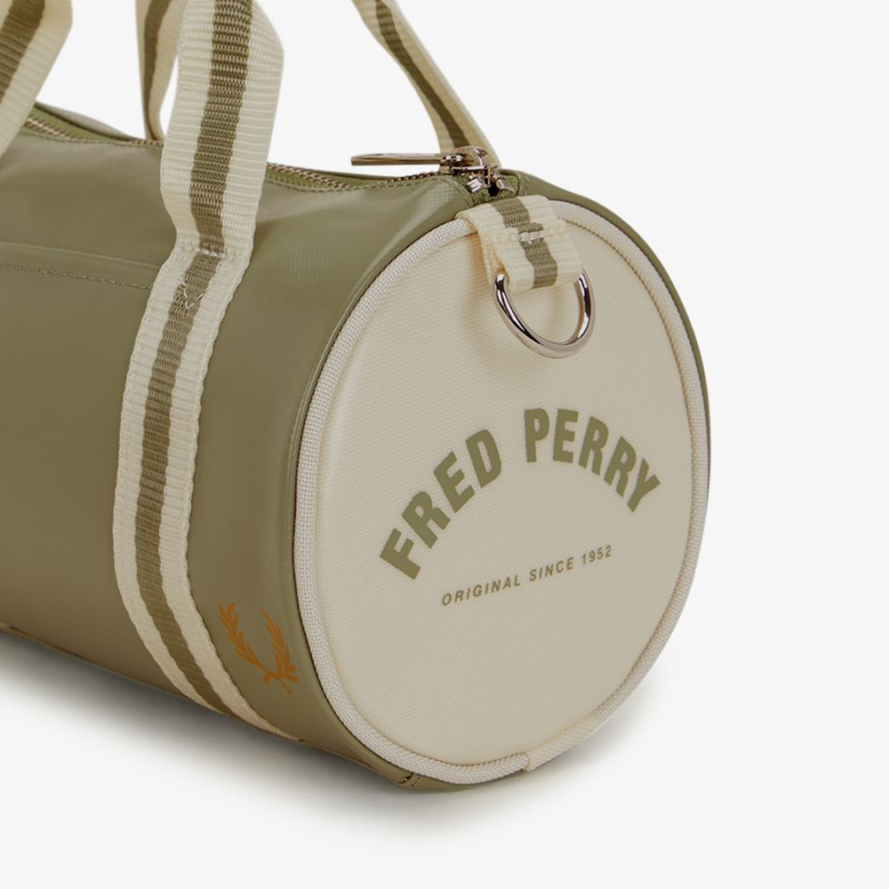 클래식 미니 배럴 백 올리브 민트(Fred Perry Classic Mini Barrel Bag Olive Mint) - 6
