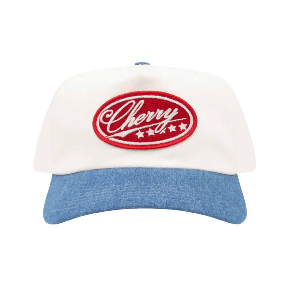 체리 LA 파이브 스타 5 패널 햇 화이트 인디고(Cherry LA Five Star 5 Panel Hat White Indigo)