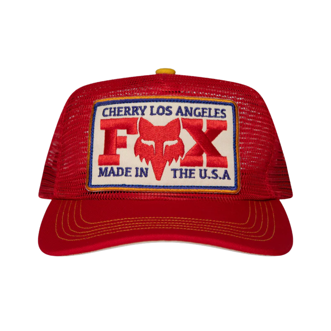 체리 LA 폭스 X 체리 메쉬 트러커 햇 레드(Cherry LA Fox X Cherry Mesh Trucker Hat Red)