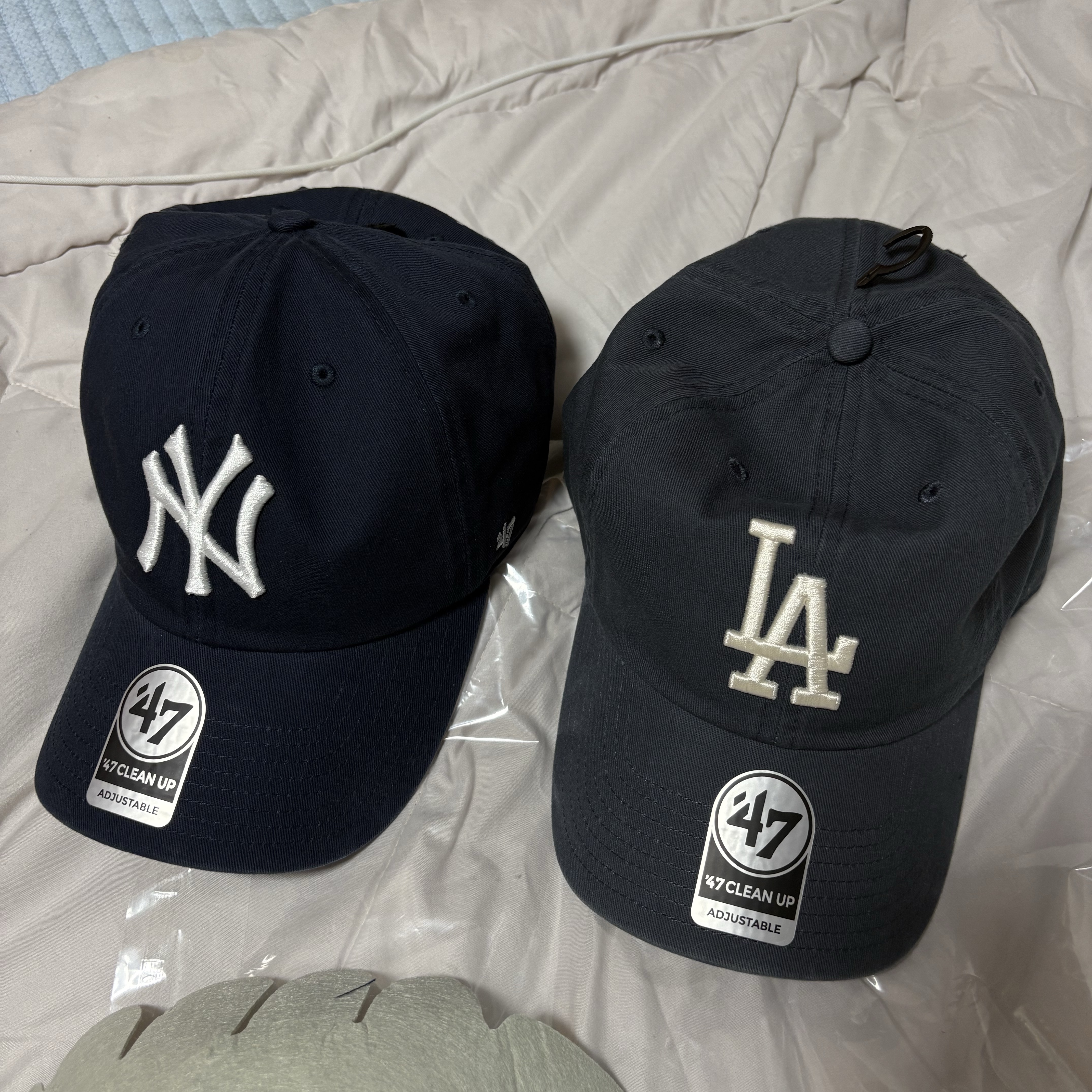 47 Brand New York Yankees Clean Up Navy 착용 스타일