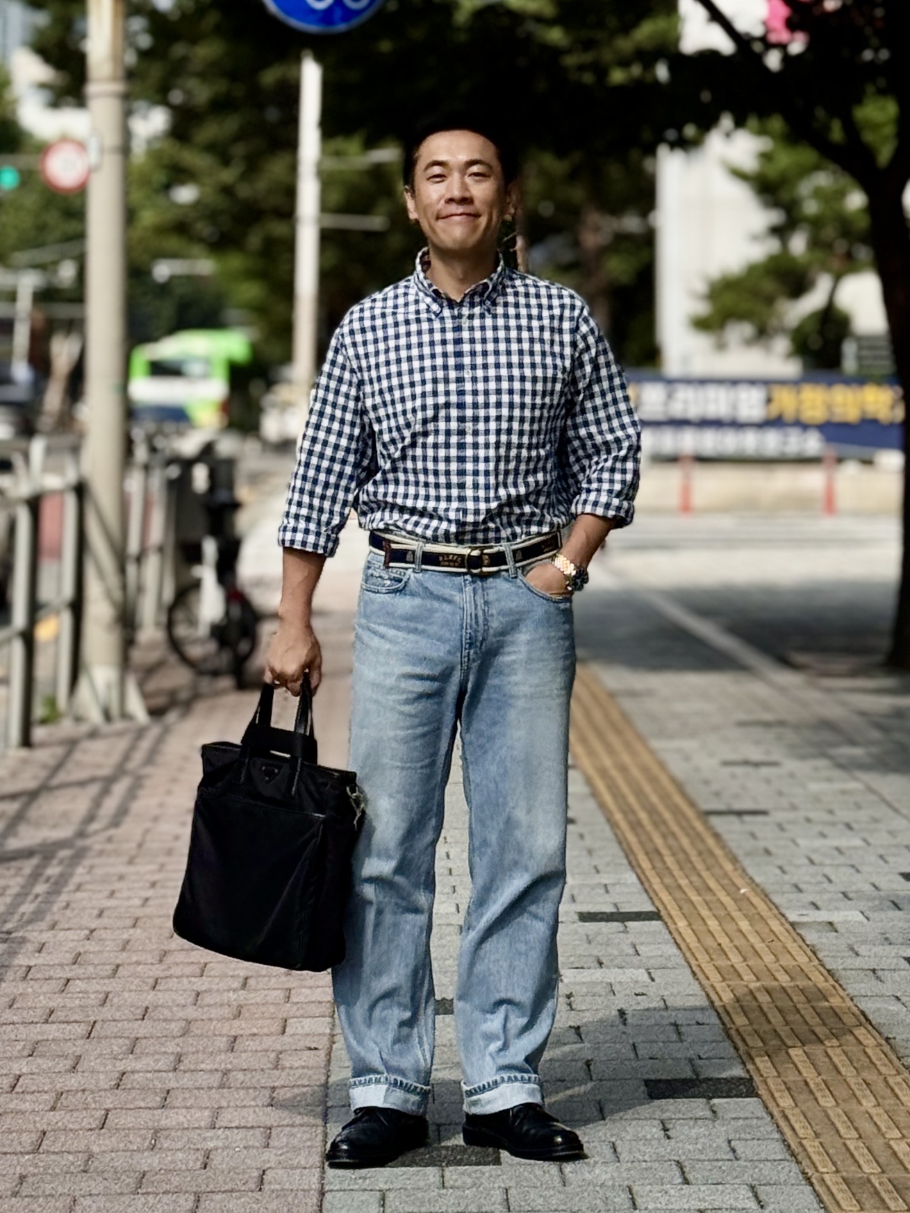 Alden 9901 Cordovan Plain Toe Blucher Oxford Black - E 착용 스타일 - 1
