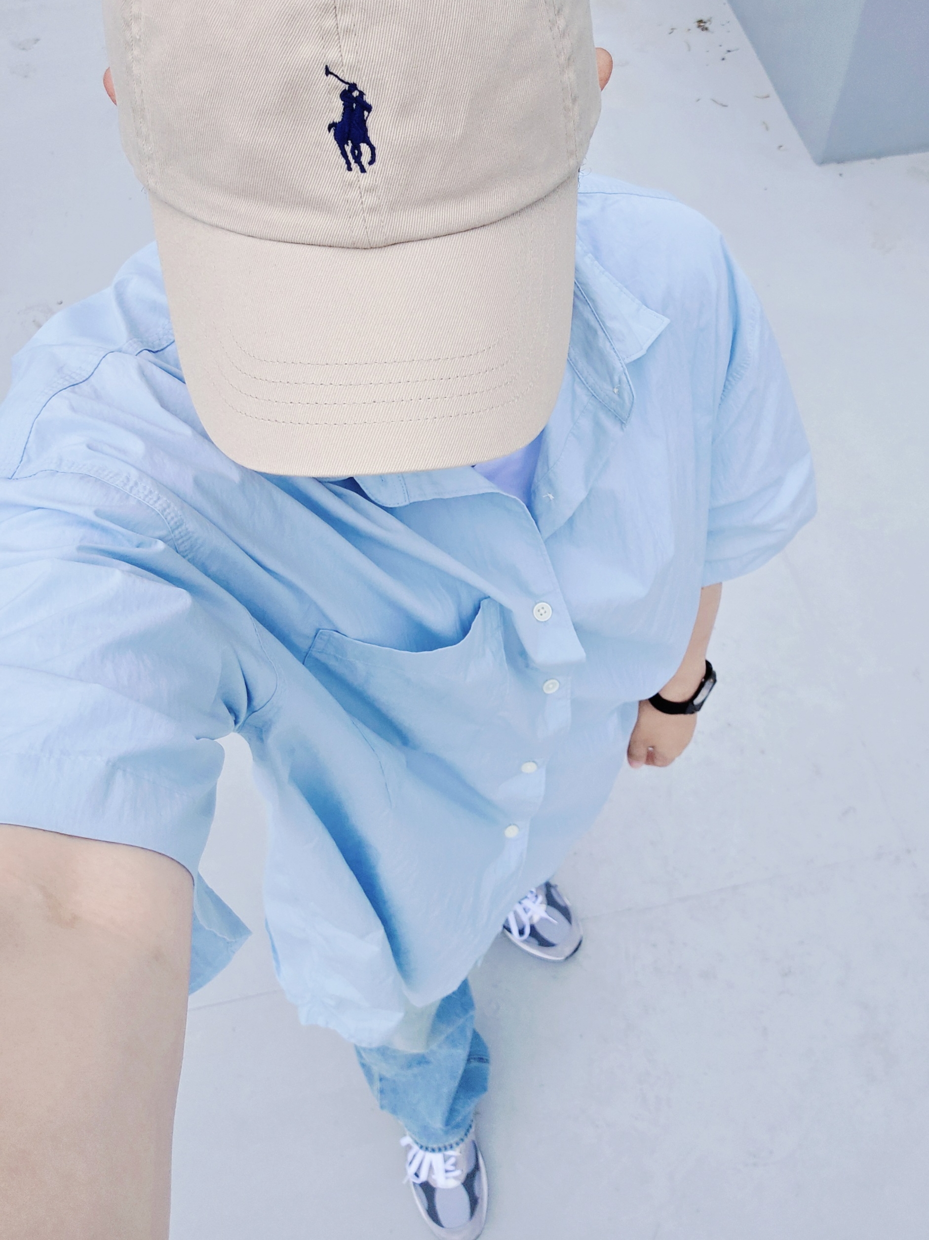[20% 적립] Polo Ralph Lauren Cotton Chino Baseball Cap Nubuck Relay Blue - 25SS, New Balance 992 Made in USA Core Grey Silver Metallic 착용 스타일