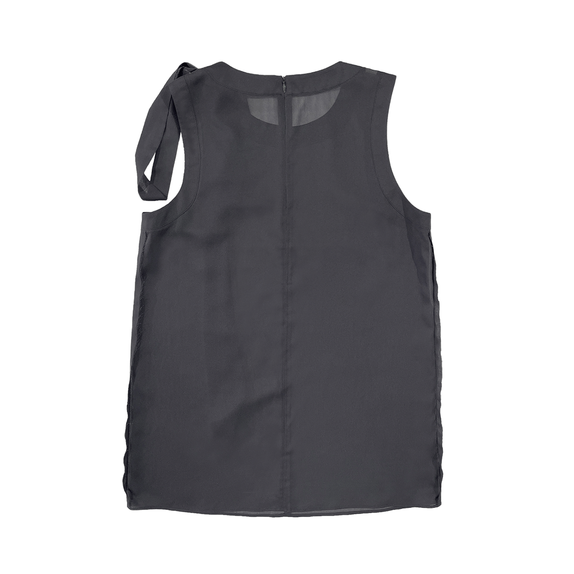 스틸레써디 리본 미니 드레스 차콜(Still Lethardy Ribbon Mini Dress Charcoal) - 2