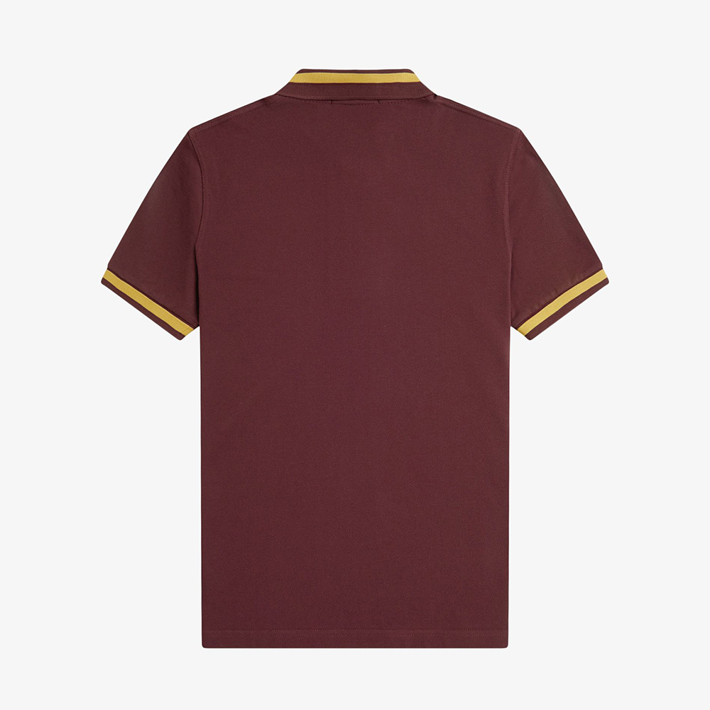 프레드페리 M2 싱글 팁 프레드페리 셔츠 옥스블러드 허니콤(Fred Perry Single Tipped Fred Perry Shirt Oxblood Honeycomb) - 3