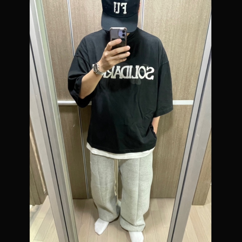 Saint Mxxxxxx Saint S/S T-Shirt White 착용 스타일 - 2