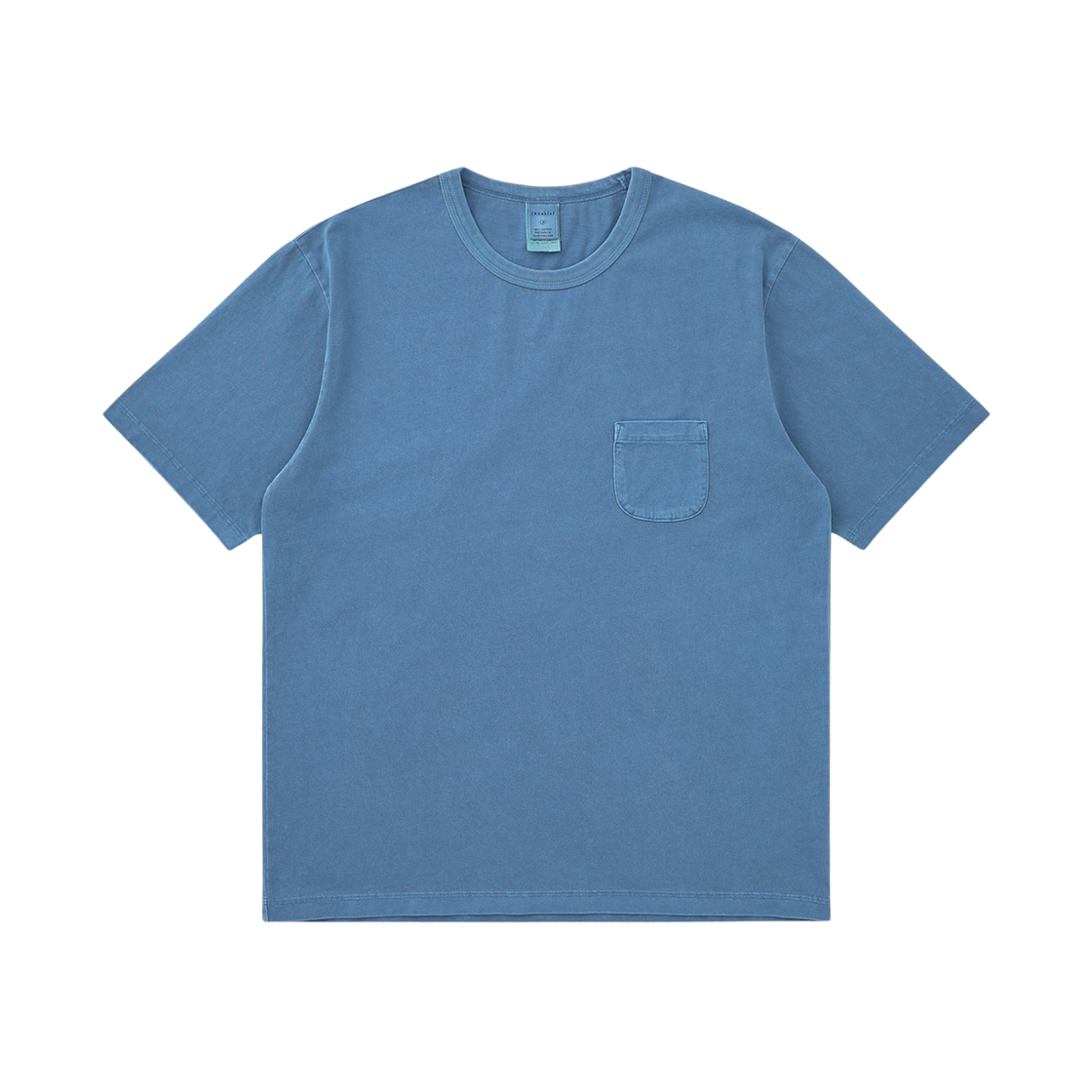 카키스 오버다이드 포켓 티셔츠 블루(Khakis Overdyed Pocket T-Shirt Blue) - 1