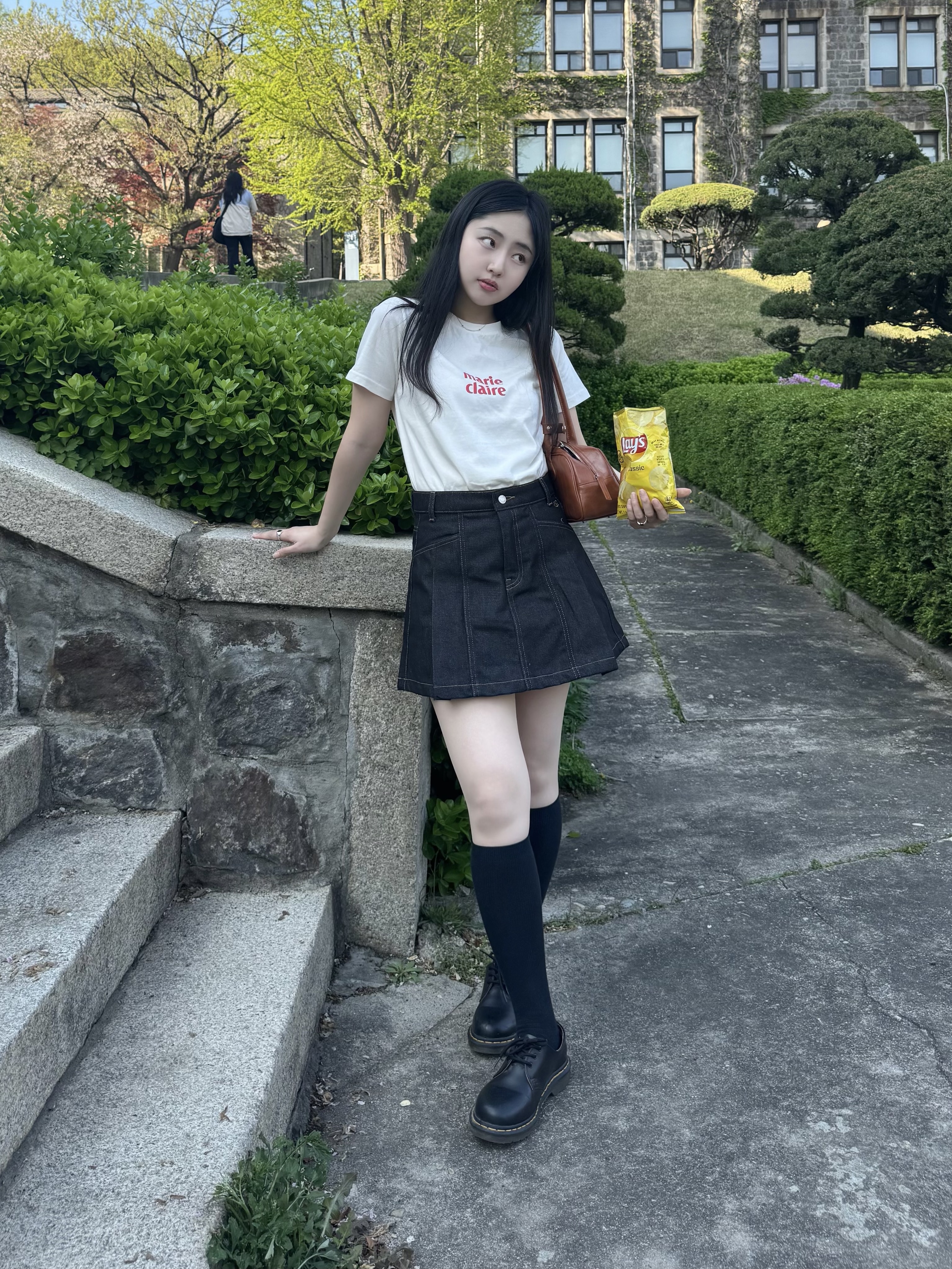 Dr. Martens 1461 Smooth Black 착용 스타일 - 1