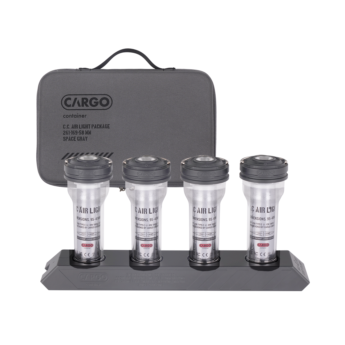 카고컨테이너 에어라이트 그레이 4EA 세트