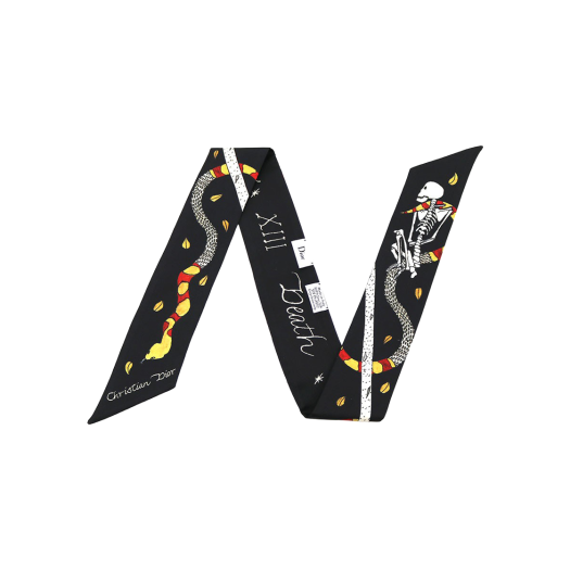 ITT2MD5S9FDE Dior Skeleton/Snake Silk Twilly