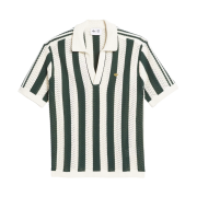 Adidas x Clot Knit Polo Shirt Green Night Cream White - KR Sizing