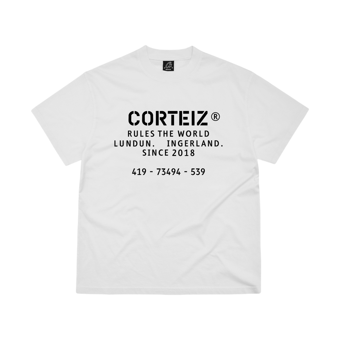 코르테이즈 OG 스텐실 티셔츠 화이트(Corteiz OG Stencil T-Shirt White) - 2