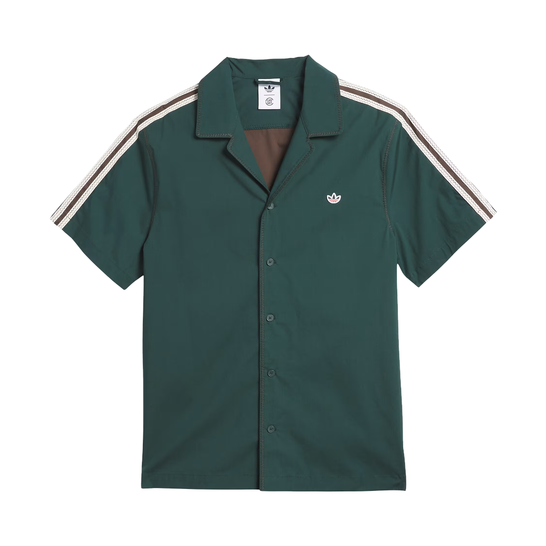 JP3870 Adidas x Clot Bowling Shirt Dark Brown - KR Sizing