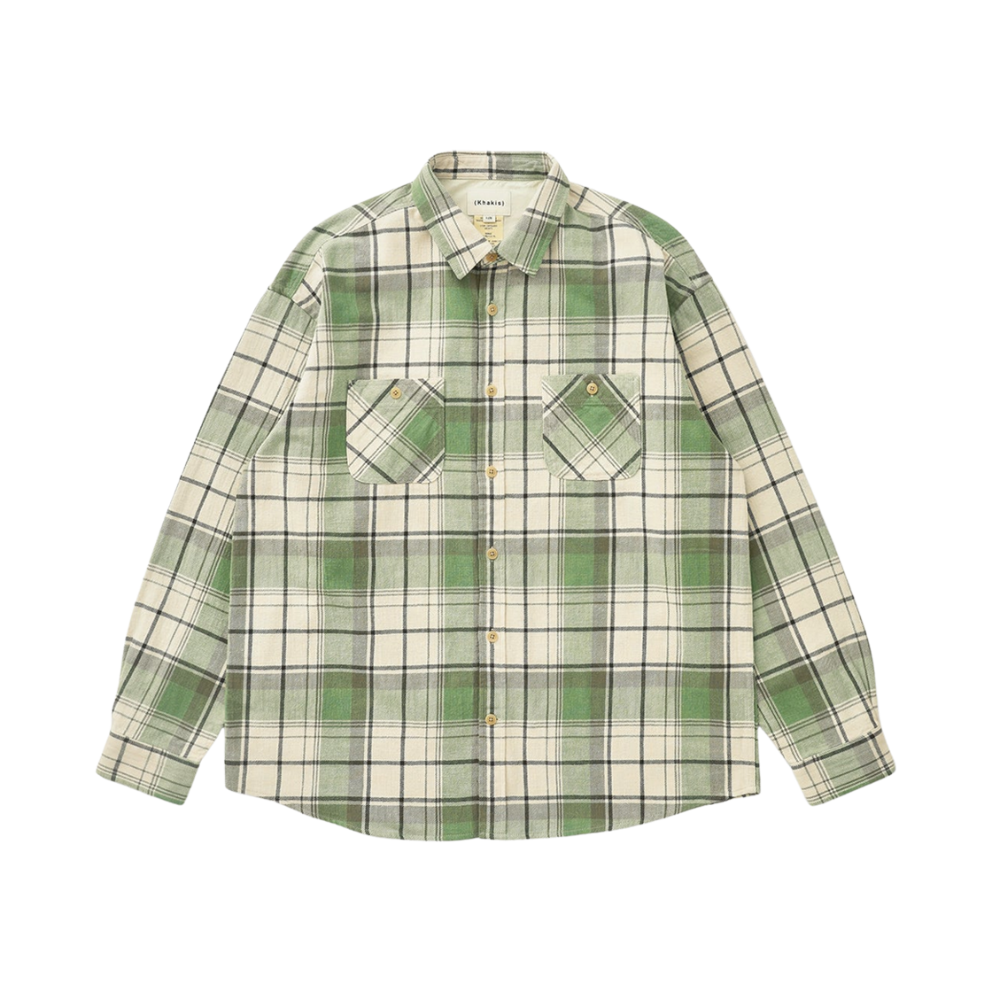 카키스 트러커 플레이드 셔츠 그래스(Khakis Trucker Plaid Shirt Grass)