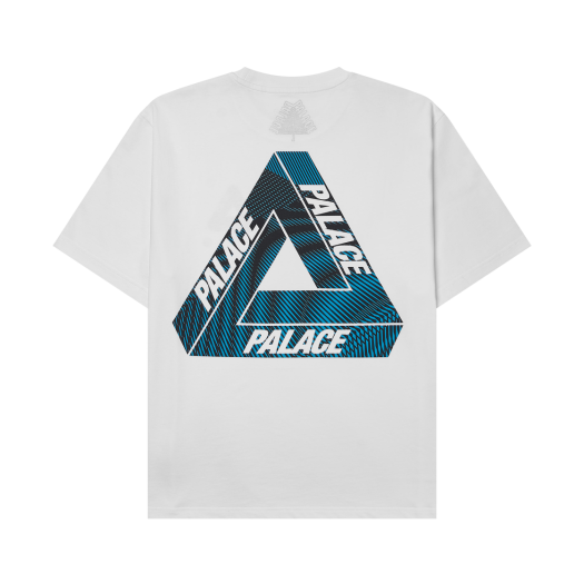 Palace Tri-Vex T-Shirt White Blue - 25SS