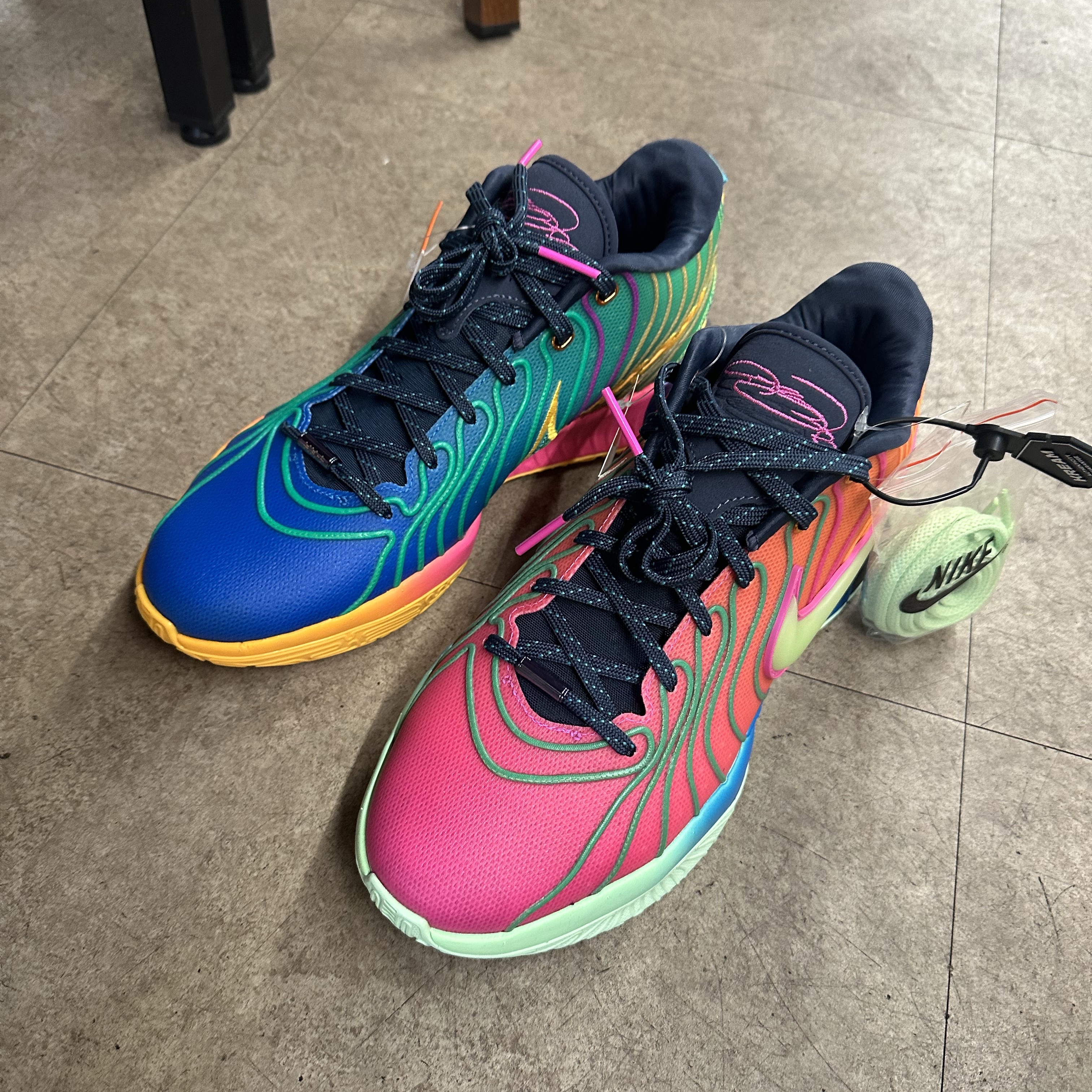 Nike Lebron 21 EP Photo Blue Vapour Green 착용 스타일